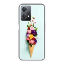 Чехлы с тематикой "ЦВЕТЫ" на OnePlus Nord CE 2 (5G) (IV2201) (Цветок-мороженное)
