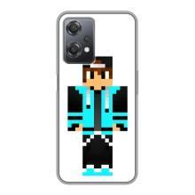 Чохли для OnePlus Nord CE 2 (5G) (IV2201) (Персонажі МайнКрафт) (Хлопчик у блакитному)