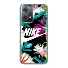 Силиконовый Чехол на OnePlus Nord CE 2 (5G) (IV2201) с картинкой Nike – Цветочный Nike