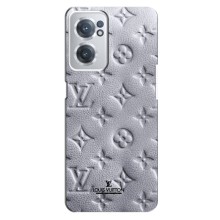 Текстурный Чехол Louis Vuitton для ВанПлас Норд СЕ 2 (5G) (Белый ЛВ)