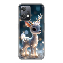 Яскравий чохол для OnePlus Nord CE 2 (5G) (IV2201) з Зимові Оленята – Блискуче оленятко