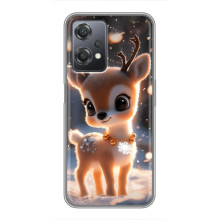 Яскравий чохол для OnePlus Nord CE 2 (5G) (IV2201) з Зимові Оленята – Оленятко