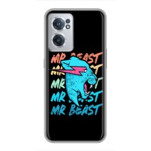 Чехлы Мистер Бист для ВанПлас Норд СЕ 2 Лайт 5G (logo Mr beast)