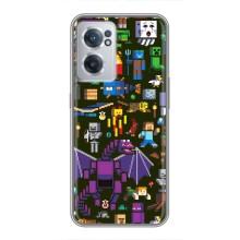 Чохол Майнкрафт на OnePlus Nord CE 2 Lite 5G (AlphaPrint) Minecraft (Колаж Майнкрафт)