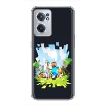 Чохол Майнкрафт на OnePlus Nord CE 2 Lite 5G (AlphaPrint) Minecraft (персонажі Minecraft)