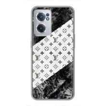 Чехол Стиль Louis Vuitton на OnePlus Nord CE 2 Lite 5G – LV на белом