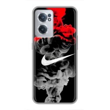 Силиконовый Чехол на OnePlus Nord CE 2 Lite 5G с картинкой Nike (Nike дым)