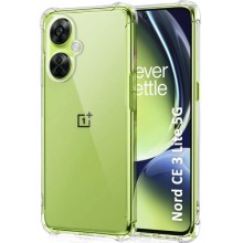 TPU чохол GETMAN Ease logo посилені кути Full Camera для OnePlus Nord CE 3 Lite – Прозорий