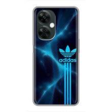 Чехлы Адидас для OnePlus Nord CE 3 Lite (AlphaPrint) (Синий Адидас)
