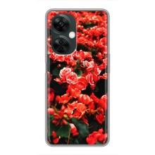 Чохли з квітами для OnePlus Nord CE 3 Lite (VPrint) (Квіти червоні)