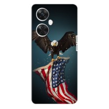 Чехол Флаг USA для OnePlus Nord CE 3 Lite – Орел и флаг