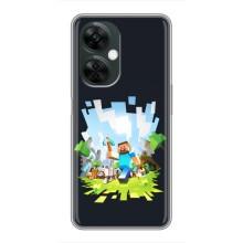 Чехол Майнкрафт на OnePlus Nord CE 3 Lite (AlphaPrint) Minecraft (персонажи Minecraft)