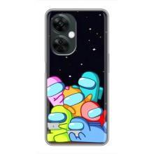 Чехол Амонг Ас для OnePlus Nord CE 3 Lite (AlphaPrint) (Скины в космосе)