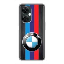 Чехол для ВанПлас Норд СЕ 3 Лайт - с принтом БМВ (AlphaPrint) (Лого BMW)