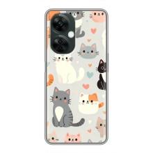 Чехол с рисунком кот на OnePlus Nord CE 3 Lite – Коллаж котов