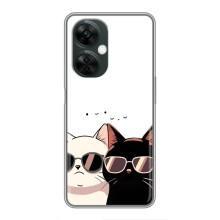 Чехол с рисунком кот на OnePlus Nord CE 3 Lite – Коты в очках