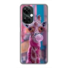 Чохол з принтом стильні тварини для OnePlus Норд СЕ 3 Лайт – Стильна жирафа