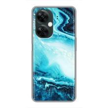 Мраморный чехол на OnePlus Nord CE 3 Lite (VPrint) (Голубой мрамор)