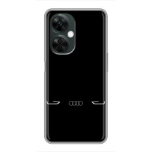 Силиконовый бампер с картинкой машины на OnePlus Nord CE 3 Lite (Силует Audi)