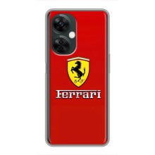 Силіконовий бампер з картинкою машини на OnePlus Nord CE 3 Lite – Ferrari Logo