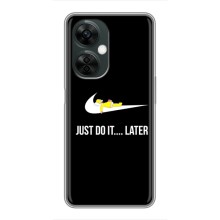 Силиконовый Чехол на OnePlus Nord CE 3 Lite с картинкой Nike – Later