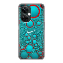 Силиконовый Чехол на OnePlus Nord CE 3 Lite с картинкой Nike (Найк зеленый)