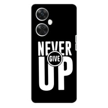Силиконовый Чехол на OnePlus Nord CE 3 Lite с картинкой Nike (Never Give UP)
