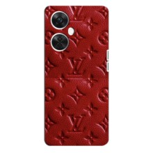 Текстурный Чехол Louis Vuitton для ВанПлас Норд СЕ 3 Лайт (Красный ЛВ)
