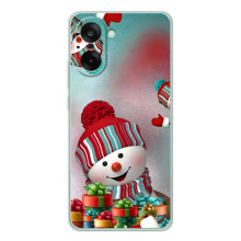 Чохли на Новий Рік OnePlus Nord CE 5 (Сніговик в шапці)