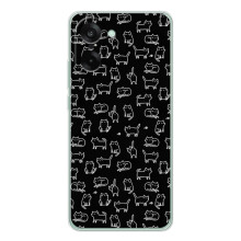 Чохол на тематику: Коти для OnePlus Nord CE 5 (Котики на чорному)