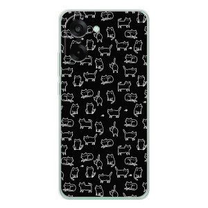 Чехол с принтом для OnePlus Nord CE 5 (AlphaPrint) Модные коты