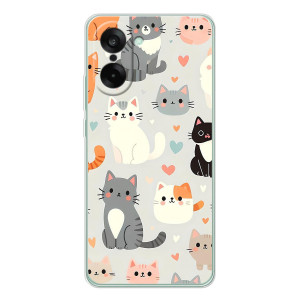 Чехол с рисунком кот на OnePlus Nord CE 5
