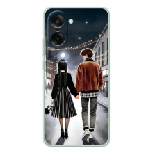 Чехол с дизайном Венздей 2 на OnePlus Nord CE 5 (Уэнсдей и Тайлер)