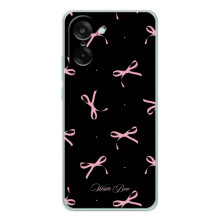 Чехол с бантиками на Норд СЕ 5 – Банты на черном