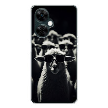 Чохол з принтом стильні тварини для Норд СЕ 5 (Овечка в окулярах)