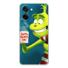 Рождественские Чехлы для OnePlus Nord CE 5 (VPrint) (Зеленый Гринч)