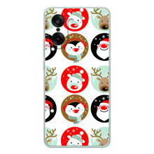 Силіконовий бампер на різдво для OnePlus Nord CE 5 (Різдвяний принт)