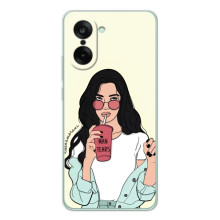 Силіконовый Чохол на OnePlus Nord CE 5 з картинкой Модных девушек (З напоєм)