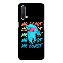 Чехлы Мистер Бист для ВанПлас Норд СЕ 5G (logo Mr beast)