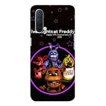 Чехлы Пять ночей с Фредди для ВанПлас Норд СЕ 5G (Лого Фредди)