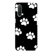 Чехлы с собаками для OnePlus Nord CE 5G (VPrint) (Следы собаки)