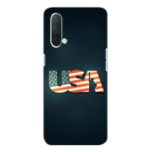Чехол Флаг USA для OnePlus Nord CE 5G (USA)