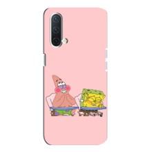 Чохол Губка Боб для OnePlus Норд CE 5G (За партою)