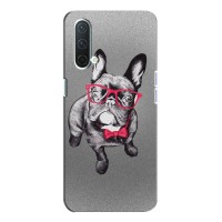 Чехол (ТПУ) Милые собачки для OnePlus Nord CE 5G – Бульдог в очках