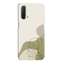 Силконовий чохол з принтом в квітах на OnePlus Nord CE 5G – Монстера зелена