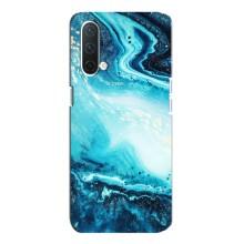 Мраморний чехол на OnePlus Nord CE 5G (VPrint) (Блакитний мрамор)
