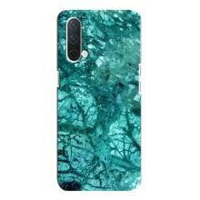 Мраморний чехол на OnePlus Nord CE 5G (VPrint) (Зелений мрамор)