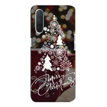 Рождественские Чехлы для OnePlus Nord CE 5G (VPrint) (Елочка узорная)