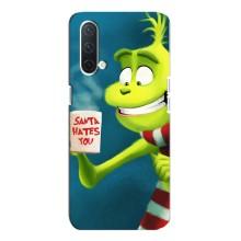 Рождественские Чехлы для OnePlus Nord CE 5G (VPrint) (Зеленый Гринч)