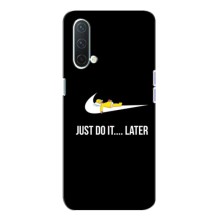 Силиконовый Чехол на OnePlus Nord CE 5G с картинкой Nike (Later)
